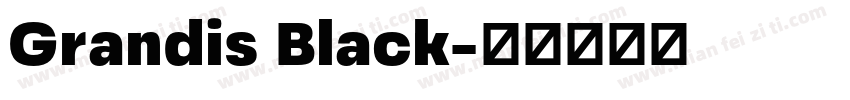 Grandis Black字体转换